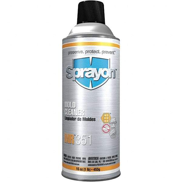 Sprayon - 16 Ounce Aerosol Can, Clear, Mold Cleaner - Makers Industrial Supply