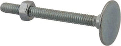 Value Collection - 1/4-20, 2-3/4" OAL, 31/32" Head Diam, Steel Elevator Bolt - Uncoated, Flat Head, UNC Thread, Grade 2 - Makers Industrial Supply