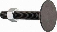 Value Collection - 3/8-16, 2-1/2" OAL, 1-5/16" Head Diam, Steel Elevator Bolt - Uncoated, Flat Head, UNC Thread, Grade 2 - Makers Industrial Supply