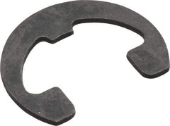 Rotor Clip - 7/16" Groove Diam, 9/16" Shaft Diam, Phosphate Steel, Reinforced E Style External Retaining Rings - 0.046" Groove Width, 0.062" Groove Depth, 0.042" Ring Thickness, Grade 1060-1090 - Makers Industrial Supply