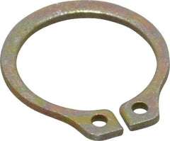 Rotor Clip - 0.468" Groove Diam, 1/2" Shaft Diam, Zinc Yellow Dichromate Steel, Snap External Retaining Rings - 0.039" Groove Width, 0.016" Groove Depth, 0.035" Ring Thickness, Grade 1060-1090 - Makers Industrial Supply