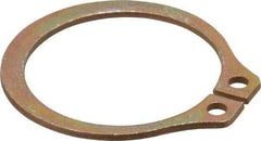 Rotor Clip - 0.882" Groove Diam, 15/16" Shaft Diam, Zinc Yellow Dichromate Steel, Snap External Retaining Rings - 0.046" Groove Width, 0.028" Groove Depth, 0.042" Ring Thickness, Grade 1060-1090 - Makers Industrial Supply