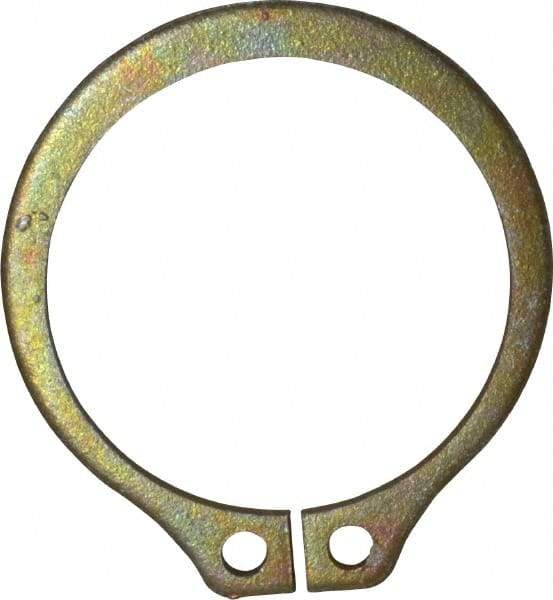 Rotor Clip - 0.94" Groove Diam, 1" Shaft Diam, Zinc Yellow Dichromate Steel, Snap External Retaining Rings - 0.046" Groove Width, 0.03" Groove Depth, 0.042" Ring Thickness, Grade 1060-1090 - Makers Industrial Supply