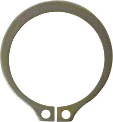 Rotor Clip - 1.529" Groove Diam, 1-5/8" Shaft Diam, Zinc Yellow Dichromate Steel, Snap External Retaining Rings - 0.068" Groove Width, 0.048" Groove Depth, 0.062" Ring Thickness, Grade 1060-1090 - Makers Industrial Supply