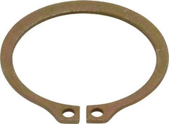 Rotor Clip - 1.65" Groove Diam, 1-3/4" Shaft Diam, Zinc Yellow Dichromate Steel, Snap External Retaining Rings - 0.068" Groove Width, 0.05" Groove Depth, 0.062" Ring Thickness, Grade 1060-1090 - Makers Industrial Supply