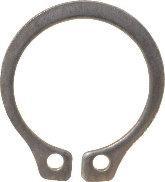 Rotor Clip - 0.412" Groove Diam, 7/16" Shaft Diam, Zinc-Plated Stainless Steel, Snap External Retaining Rings - 0.029" Groove Width, 0.013" Groove Depth, 0.025" Ring Thickness, Grade 15-7 Grade 632 - Makers Industrial Supply