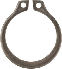 Rotor Clip - 0.53" Groove Diam, 9/16" Shaft Diam, Zinc-Plated Stainless Steel, Snap External Retaining Rings - 0.039" Groove Width, 0.016" Groove Depth, 0.035" Ring Thickness, Grade 15-7 Grade 632 - Makers Industrial Supply