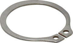 Rotor Clip - 0.94" Groove Diam, 1" Shaft Diam, Zinc-Plated Stainless Steel, Snap External Retaining Rings - 0.046" Groove Width, 0.03" Groove Depth, 0.042" Ring Thickness, Grade 15-7 Grade 632 - Makers Industrial Supply