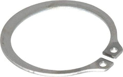 Rotor Clip - 1.176" Groove Diam, 1-1/4" Shaft Diam, Zinc-Plated Stainless Steel, Snap External Retaining Rings - 0.056" Groove Width, 0.037" Groove Depth, 0.05" Ring Thickness, Grade 15-7 Grade 632 - Makers Industrial Supply