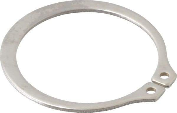 Rotor Clip - 1.232" Groove Diam, 1-5/16" Shaft Diam, Zinc-Plated Stainless Steel, Snap External Retaining Rings - 0.056" Groove Width, 0.04" Groove Depth, 0.05" Ring Thickness, Grade 15-7 Grade 632 - Makers Industrial Supply