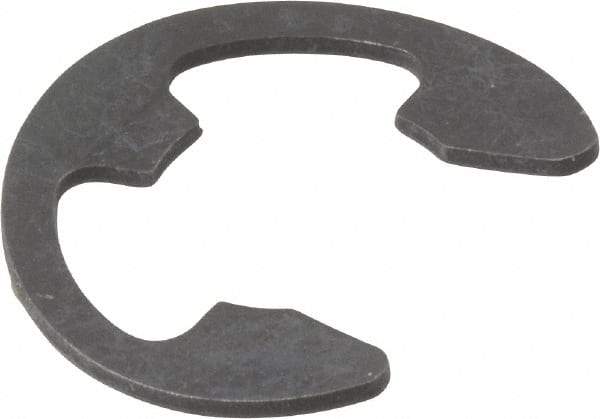 Rotor Clip - 0.485" Groove Diam, 5/8" Shaft Diam, Phosphate Steel, Bowed E Style External Retaining Rings - 0.077" Groove Width, 0.07" Groove Depth, 0.042" Ring Thickness, Grade 1060-1090 - Makers Industrial Supply