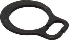 Rotor Clip - 3.8mm Groove Diam, 4mm Shaft Diam, Phosphate & Oil Steel, Snap External Retaining Rings - 0.5mm Groove Width, 0.1mm Groove Depth, 0.4mm Ring Thickness, Grade 1060-1090 - Makers Industrial Supply