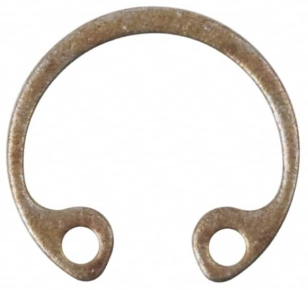 Rotor Clip - 0.025" Thick, Phosphate Finish, Steel Snap Internal Retaining Ring - 0.029" Groove Width, 0.012" Groove Depth, 0.461" Groove Diam, Grade 1060-1090 - Makers Industrial Supply