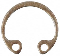 Rotor Clip - 1-1/2" Bore Diam, Spring Steel Internal Snap Retaining Ring - Makers Industrial Supply