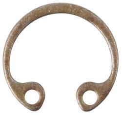 Rotor Clip - 11/16" Nominal, 0.035" Thick, Stainless Steel Snap Internal Retaining Ring - 0.039" Groove Width, 0.0222" Groove Depth, 0.732" Groove Diam - Makers Industrial Supply