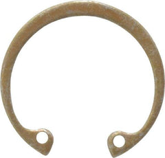 Rotor Clip - 0.05" Thick, Zinc Yellow Dichromate Finish, Steel Snap Internal Retaining Ring - 0.056" Groove Width, 0.036" Groove Depth, 1.197" Groove Diam, Grade 1060-1090 - Makers Industrial Supply