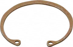 Rotor Clip - 0.05" Thick, Zinc Yellow Dichromate Finish, Steel Snap Internal Retaining Ring - 0.056" Groove Width, 0.047" Groove Depth, 1.594" Groove Diam, Grade 1060-1090 - Makers Industrial Supply