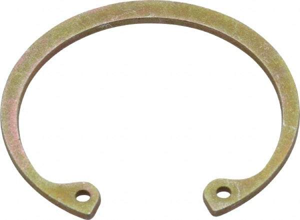 Rotor Clip - 0.062" Thick, Zinc Yellow Dichromate Finish, Steel Snap Internal Retaining Ring - 0.068" Groove Width, 0.05" Groove Depth, 1.725" Groove Diam, Grade 1060-1090 - Makers Industrial Supply