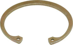 Rotor Clip - 0.062" Thick, Zinc Yellow Dichromate Finish, Steel Snap Internal Retaining Ring - 0.068" Groove Width, 0.054" Groove Depth, 1.858" Groove Diam, Grade 1060-1090 - Makers Industrial Supply