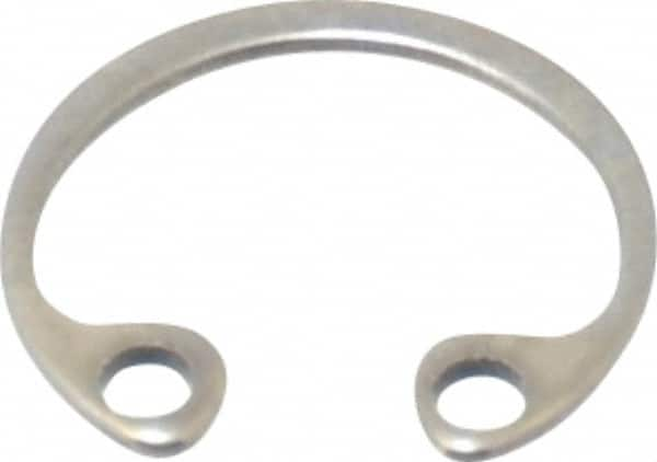 Rotor Clip - 0.015" Thick, Stainless Steel Snap Internal Retaining Ring - 0.02" Groove Width, 0.009" Groove Depth, 0.268" Groove Diam, Grade 15-7 Grade 632 - Makers Industrial Supply