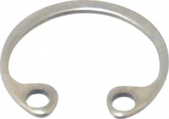 Rotor Clip - 0.015" Thick, Stainless Steel Snap Internal Retaining Ring - 0.02" Groove Width, 0.009" Groove Depth, 0.268" Groove Diam, Grade 15-7 Grade 632 - Makers Industrial Supply