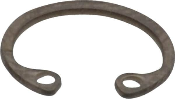 Rotor Clip - 0.025" Thick, Stainless Steel Snap Internal Retaining Ring - 0.029" Groove Width, 0.011" Groove Depth, 0.397" Groove Diam, Grade 15-7 Grade 632 - Makers Industrial Supply