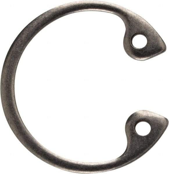 Rotor Clip - 0.035" Thick, Stainless Steel Snap Internal Retaining Ring - 0.039" Groove Width, 0.017" Groove Depth, 0.596" Groove Diam, Grade 15-7 Grade 632 - Makers Industrial Supply