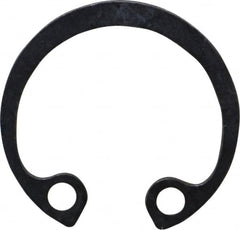 Rotor Clip - 19mm Nominal, 1mm Thick, Phosphate Finish, Steel Snap Internal Retaining Ring - 1.1mm Groove Width, 0.5mm Groove Depth, 19mm Groove Diam, Grade 1060-1090 - Makers Industrial Supply