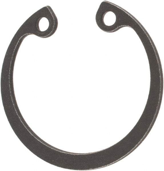 Rotor Clip - 25.2mm Nominal, 1.2mm Thick, Phosphate Finish, Steel Snap Internal Retaining Ring - 1.3mm Groove Width, 0.6mm Groove Depth, 25.2mm Groove Diam, Grade 1060-1090 - Makers Industrial Supply