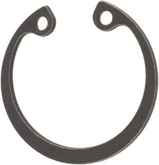 Rotor Clip - 25.2mm Nominal, 1.2mm Thick, Phosphate Finish, Steel Snap Internal Retaining Ring - 1.3mm Groove Width, 0.6mm Groove Depth, 25.2mm Groove Diam, Grade 1060-1090 - Makers Industrial Supply