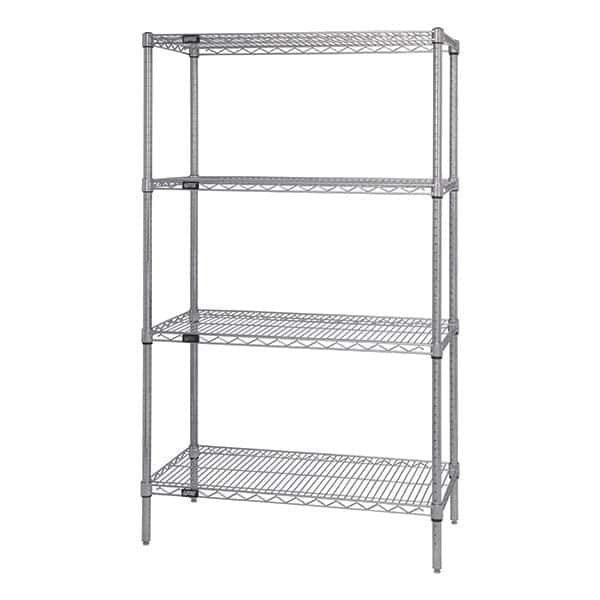 Quantum Storage - Wire Shelving Type: Wire Shelving - Starter Unit Starter or Add-On: Starter - Makers Industrial Supply