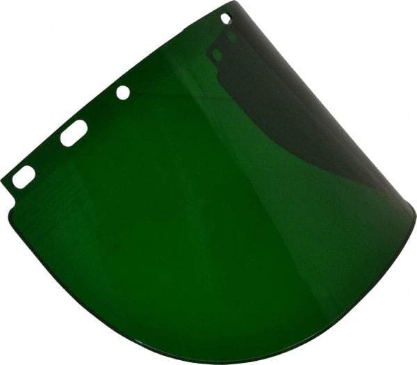 North - Scratch Resistant Green Propionate Welding Window - 8" High x 17" Wide x 0.06" Thick, Shade 3 - Makers Industrial Supply