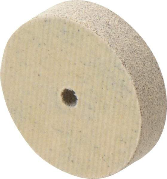 Cratex - 1" Diam x 1/8" Hole x 1/4" Thick, 80 Grit Surface Grinding Wheel - Aluminum Oxide, Type 1, Medium Grade, 36,290 Max RPM, No Recess - Makers Industrial Supply