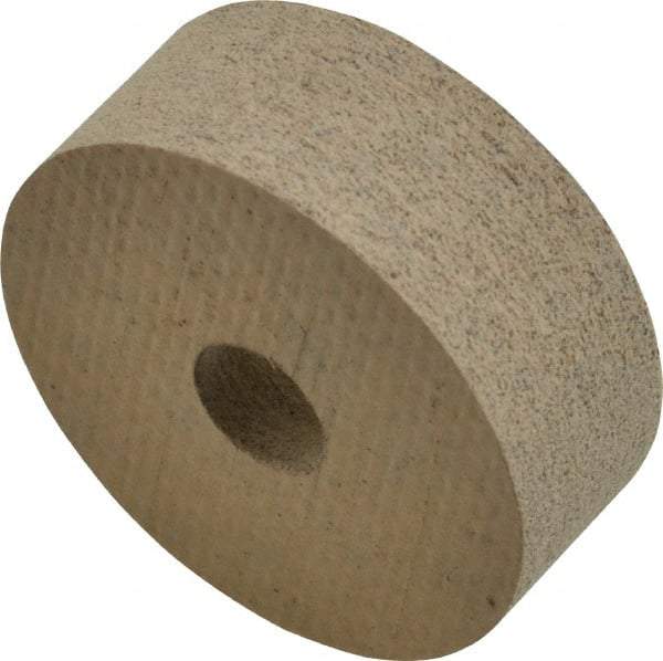 Cratex - 1" Diam x 3/8" Thick Unmounted Buffing Wheel - 1/4" Arbor Hole, Medium Grade - Makers Industrial Supply