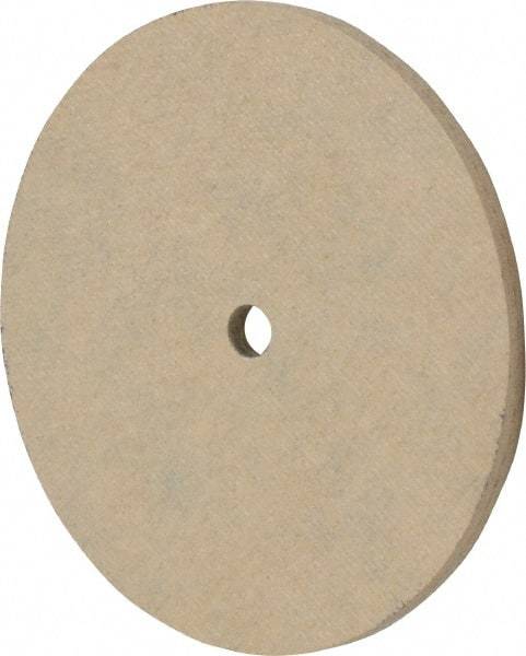 Cratex - 3" Diam x 1/4" Hole x 1/8" Thick, 120 Grit Surface Grinding Wheel - Aluminum Oxide, Type 1, Fine Grade, 12,095 Max RPM, No Recess - Makers Industrial Supply