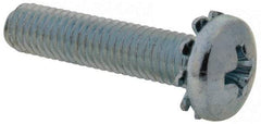 Value Collection - #10-32 UNF, 7/8" Length Under Head Phillips Drive Machine Screw - Pan Head, Grade 2 Steel, Zinc-Plated Finish, Without Washer - Makers Industrial Supply