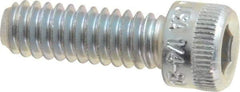 Holo-Krome - 1/4-20 UNC Hex Socket Drive, Socket Cap Screw - Alloy Steel, Zinc-Plated Finish, Fully Threaded, 3/4" Length Under Head - Makers Industrial Supply