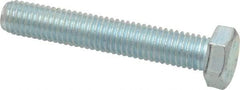 Made in USA - 1/2-13 UNC, 3" Length Under Head Hex Head Cap Screw - Fully Threaded, Grade 5 Steel, Zinc-Plated Finish, 3/4" Hex - Makers Industrial Supply