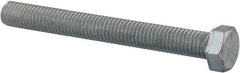 Value Collection - 1/2-13 UNC, 4-1/2" Length Under Head Hex Head Cap Screw - Fully Threaded, Grade 5 Steel, Zinc-Plated Finish, 3/4" Hex - Makers Industrial Supply