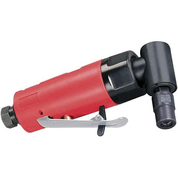 Dynabrade - 1/4" Collet, Angle Handle, Air Angle Die Grinder - 20,000 RPM, Rear Exhaust, 19 CFM, 0.2 hp, 90 psi, 1/4 NPT Inlet - Makers Industrial Supply