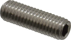 Value Collection - M8x1.25 Metric Coarse, 25mm OAL, Cup Point Set Screw - Grade 18-8 & Austenitic A2 Stainless Steel, 4mm Key - Makers Industrial Supply