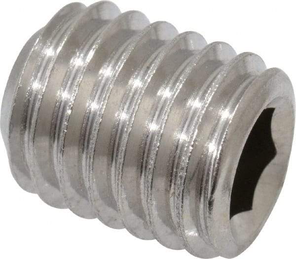 Value Collection - M10x1.50 Metric Coarse, 12mm OAL, Cup Point Set Screw - Grade 18-8 & Austenitic A2 Stainless Steel, 5mm Key - Makers Industrial Supply