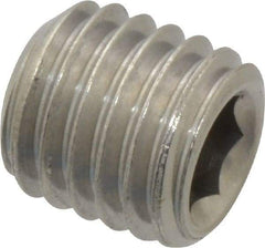 Value Collection - M12x1.75 Metric Coarse, 12mm OAL, Cup Point Set Screw - Grade 18-8 & Austenitic A2 Stainless Steel, 6mm Key - Makers Industrial Supply