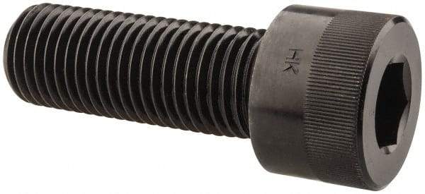 Holo-Krome - 1-1/4 - 7 UNC Hex Socket Drive, Socket Cap Screw - Alloy Steel, Black Oxide Finish, Fully Threaded, 3-1/2" Length Under Head - Makers Industrial Supply