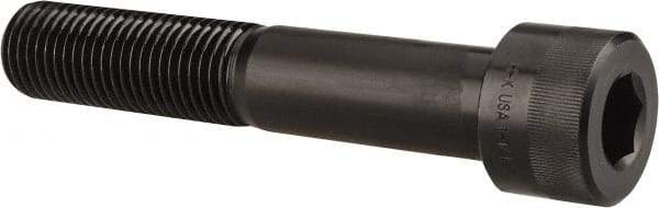 Holo-Krome - 1-1/4 - 7 UNC Hex Socket Drive, Socket Cap Screw - Alloy Steel, Black Oxide Finish, Partially Threaded, 7" Length Under Head - Makers Industrial Supply