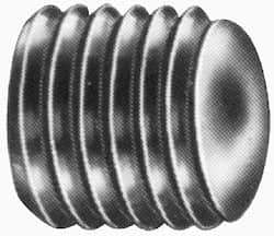 Value Collection - 3/8-16 UNC, 3/4" OAL, Oval Point Set Screw - Grade Austenitic A2 Stainless Steel, 3/16" Key - Makers Industrial Supply