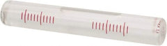 SPI - 3-3/4 Inch Long x 19/32 Inch Wide, Level Replacement Vial - Clear, Use With Block Levels - Makers Industrial Supply