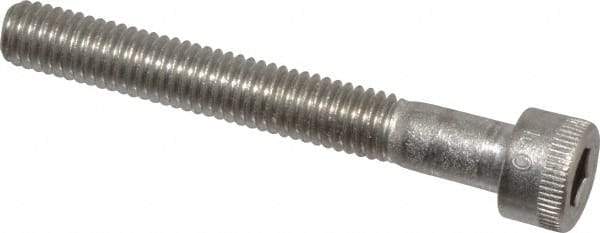 Holo-Krome - #10-32 UNF Hex Socket Drive, Socket Cap Screw - Grade 18-8 Stainless Steel, Uncoated, Partially Threaded, 1-1/2" Length Under Head - Makers Industrial Supply