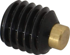 Made in USA - 1/2-13 UNC, 1/2" Length of Thread, Soft Tip Point Set Screw - Grade 8 Alloy Steel - Makers Industrial Supply