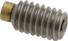 Made in USA - 5/16-18 UNC, 1/2" Length of Thread, Soft Tip Point Set Screw - Grade 18-8 Stainless Steel - Makers Industrial Supply